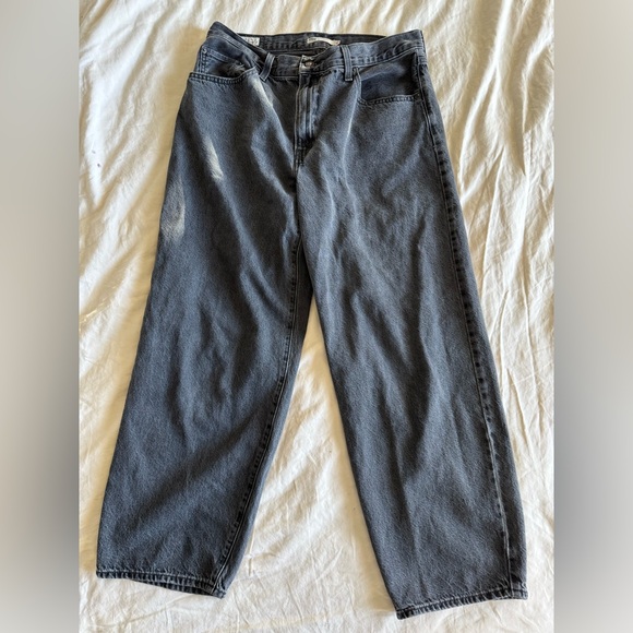 Levi's baggy dad jean in dark gray/black - Picture 1 of 8